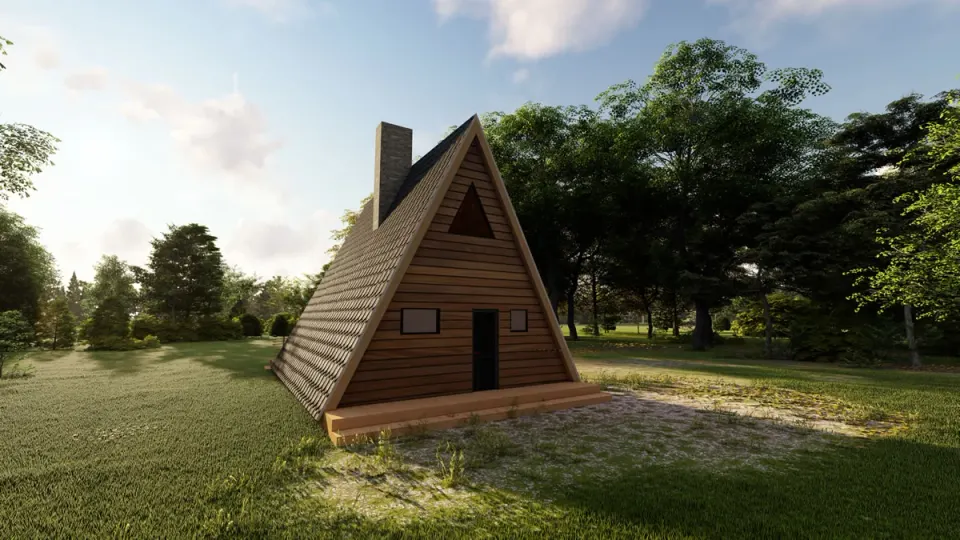 Montažna kuća A-Frame 04, 80 m², Montažne Box Kuće