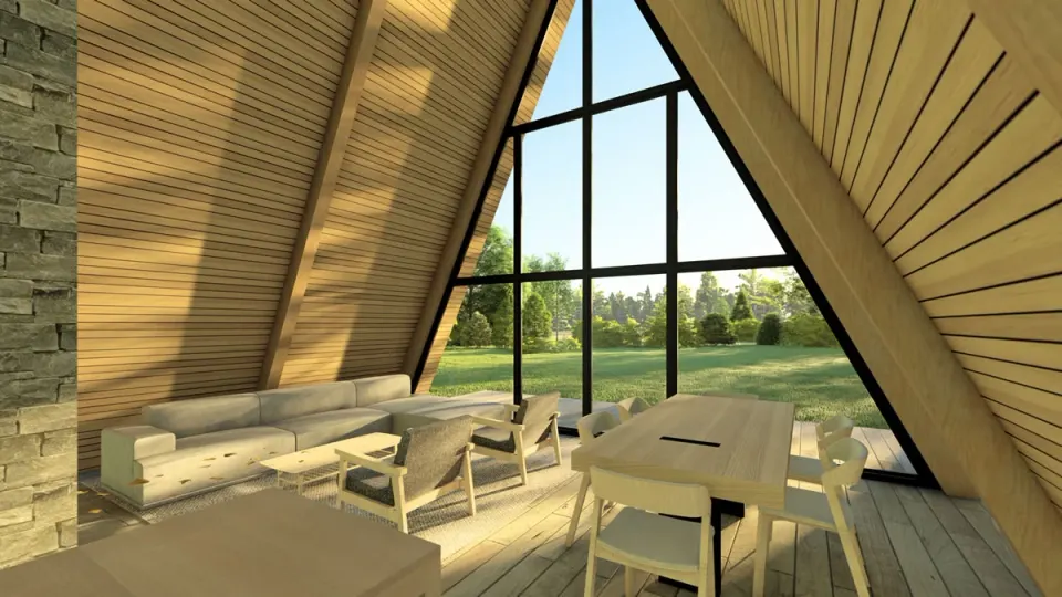 Montažna kuća A-Frame 04, 80 m², Montažne Box Kuće
