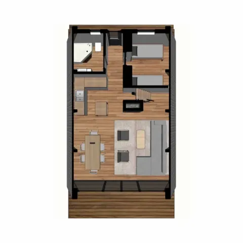 Montažna kuća A-Frame 04, 80 m², Montažne Box Kuće