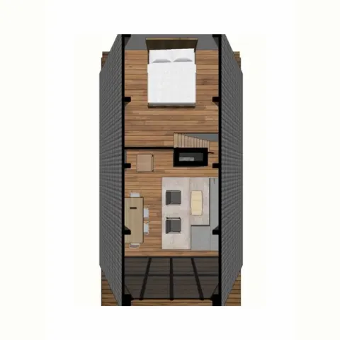 Montažna kuća A-Frame 04, 80 m², Montažne Box Kuće