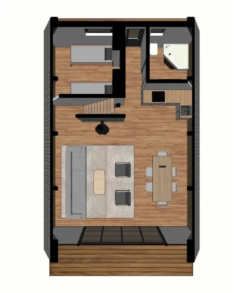 Montažna kuća A-Frame 05, 85 m², Montažne Box Kuće