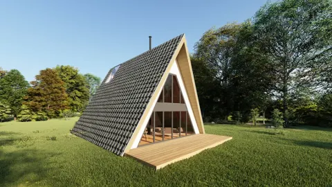 Montažna kuća A-Frame 06, 100 m², Montažne Box Kuće