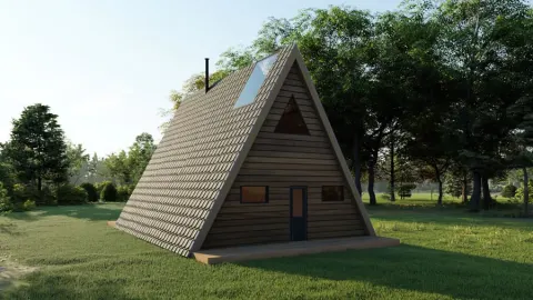 Montažna kuća A-Frame 06, 100 m², Montažne Box Kuće
