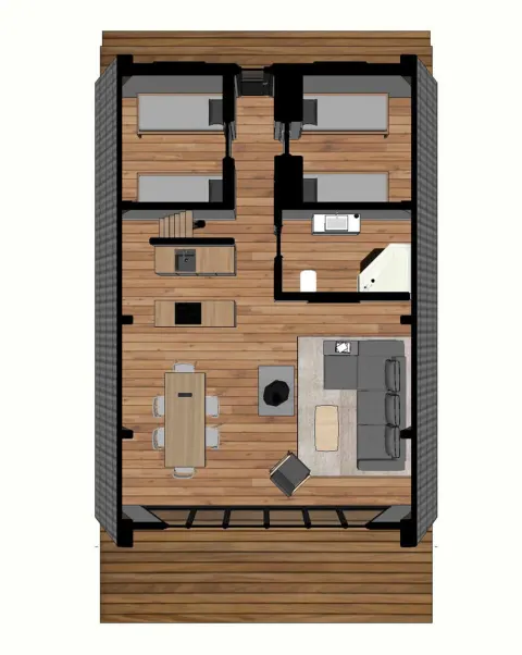 Montažna kuća A-Frame 06, 100 m², Montažne Box Kuće