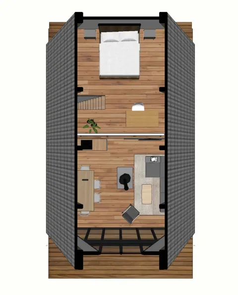 Montažna kuća A-Frame 06, 100 m², Montažne Box Kuće