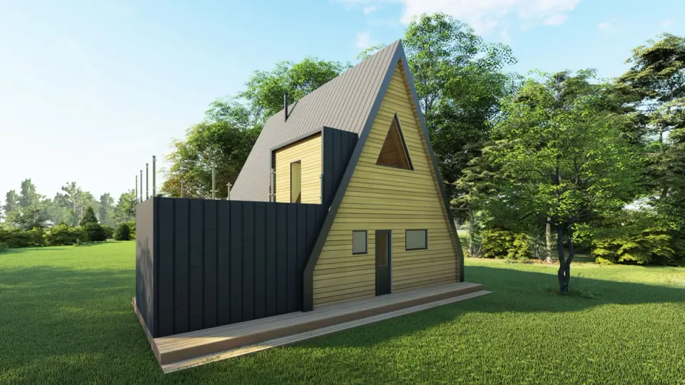 Montažna kuća A-Frame 07, 95 m², Montažne Box Kuće