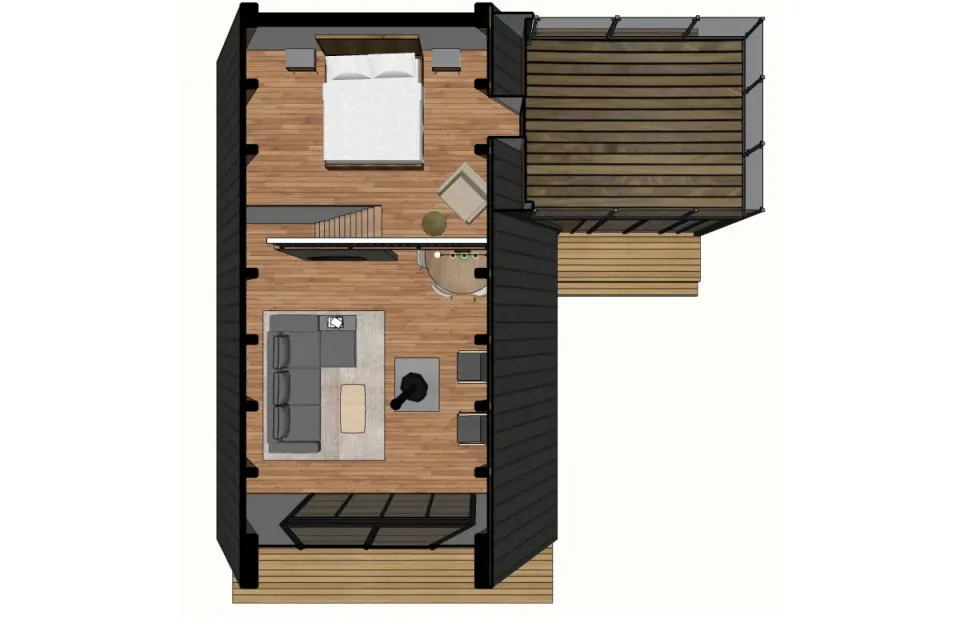 Montažna kuća A-Frame 07, 95 m², Montažne Box Kuće
