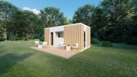 Montažna kuća Box kuća 01, 18 m², Montažne Box Kuće