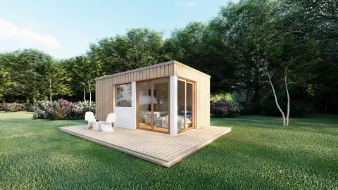 Montažna kuća Box kuća 02, 18 m², Montažne Box Kuće