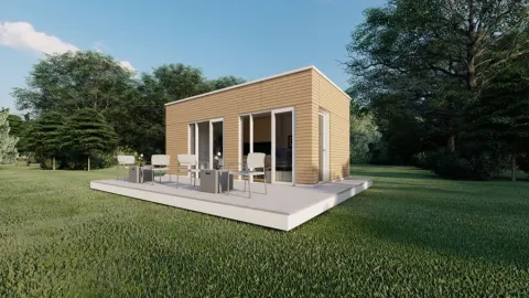 Montažna kuća Box kuća 03, 18 m², Montažne Box Kuće