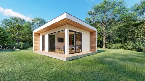 Montažna kuća Box kuća 04, 24 m², Montažne Box Kuće