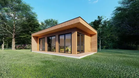 Montažna kuća Box kuća 06, 32 m², Montažne Box Kuće