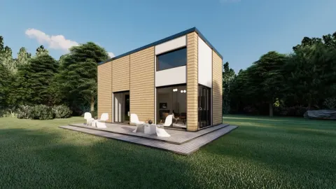 Montažna kuća Box kuća 08, 50 m², Montažne Box Kuće