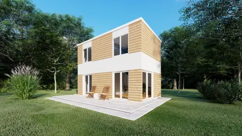 Montažna kuća Box kuća 09, 64 m², Montažne Box Kuće