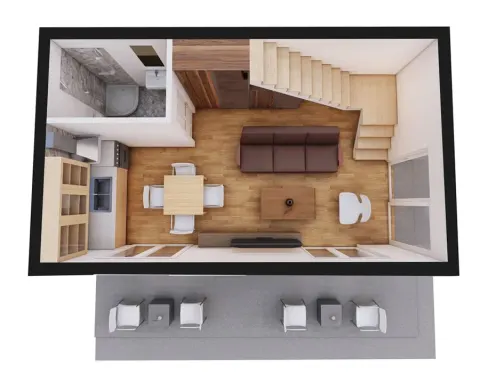 Montažna kuća Box kuća 09, 64 m², Montažne Box Kuće