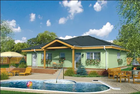 Montažna kuća Bungalow 12, 12 m², Monthaus (Montažne kuće Jevtić)