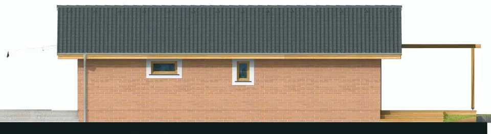 Montažna kuća Bungalow 13, 13 m², Monthaus (Montažne kuće Jevtić)