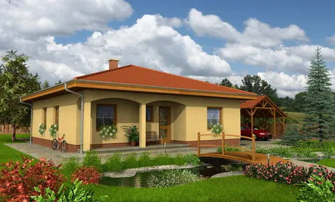 Montažna kuća Bungalow 36, 36 m², Monthaus (Montažne kuće Jevtić)