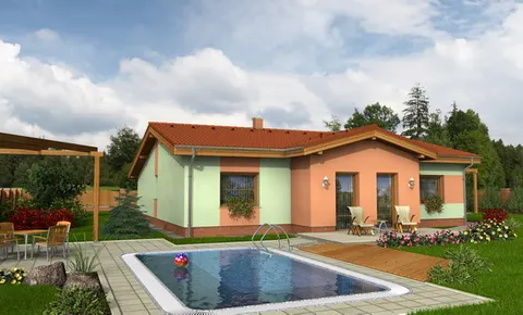 Montažna kuća Bungalow 38, 38 m², Monthaus (Montažne kuće Jevtić)