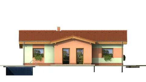 Montažna kuća Bungalow 38, 38 m², Monthaus (Montažne kuće Jevtić)