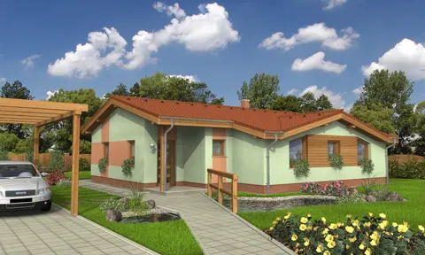Montažna kuća Bungalow 38, 38 m², Monthaus (Montažne kuće Jevtić)