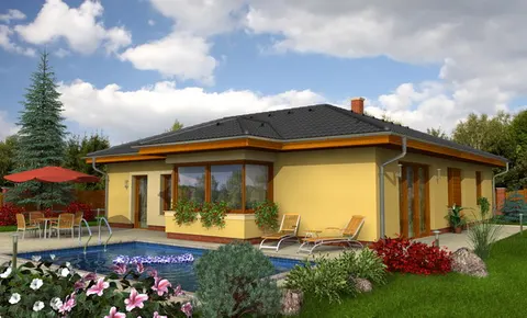 Montažna kuća Bungalow 40, 40 m², Monthaus (Montažne kuće Jevtić)