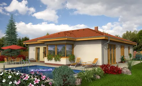 Montažna kuća Bungalow 40, 40 m², Monthaus (Montažne kuće Jevtić)