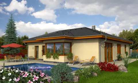 Montažna kuća Bungalow 40, 40 m², Monthaus (Montažne kuće Jevtić)