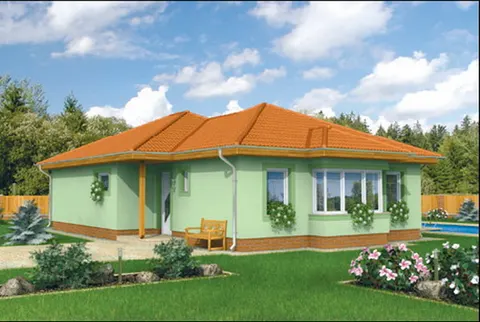 Montažna kuća Bungalow 59, 59 m², Monthaus (Montažne kuće Jevtić)