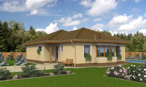 Montažna kuća Bungalow 59, 59 m², Monthaus (Montažne kuće Jevtić)