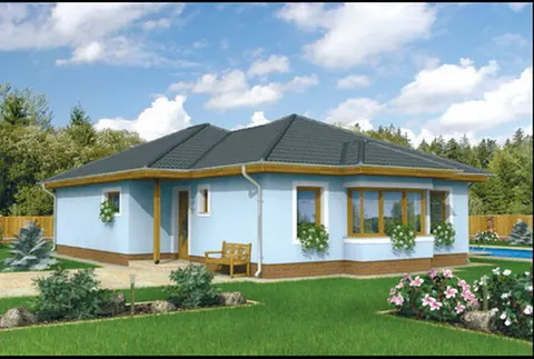 Montažna kuća Bungalow 59, 59 m², Monthaus (Montažne kuće Jevtić)