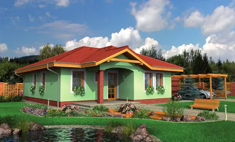 Montažna kuća Bungalow 68, 68 m², Monthaus (Montažne kuće Jevtić)