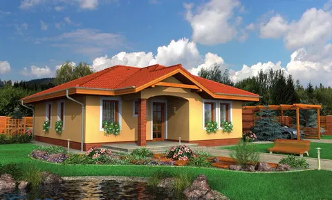 Montažna kuća Bungalow 68, 68 m², Monthaus (Montažne kuće Jevtić)