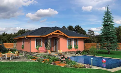 Montažna kuća Bungalow 68, 68 m², Monthaus (Montažne kuće Jevtić)