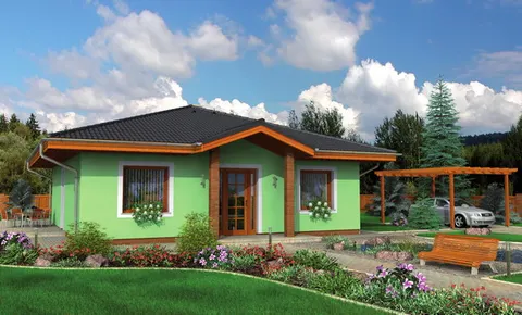 Montažna kuća Bungalow 69, 69 m², Monthaus (Montažne kuće Jevtić)