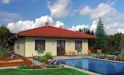 Montažna kuća Bungalow 69, 69 m², Monthaus (Montažne kuće Jevtić)