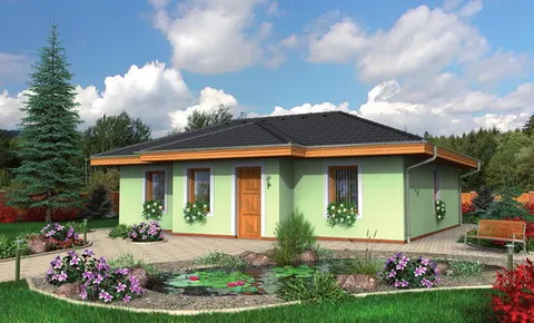 Montažna kuća Bungalow 70, 70 m², Monthaus (Montažne kuće Jevtić)
