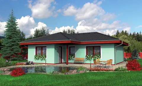 Montažna kuća Bungalow 70, 70 m², Monthaus (Montažne kuće Jevtić)