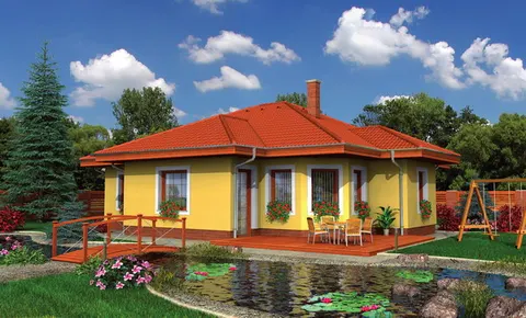 Montažna kuća Bungalow 71, 71 m², Monthaus (Montažne kuće Jevtić)