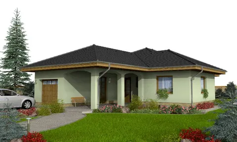 Montažna kuća Bungalow 73, 73 m², Monthaus (Montažne kuće Jevtić)