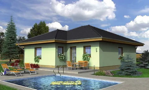 Montažna kuća Bungalow 73, 73 m², Monthaus (Montažne kuće Jevtić)