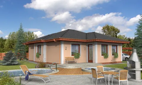 Montažna kuća Bungalow 74, 74 m², Monthaus (Montažne kuće Jevtić)