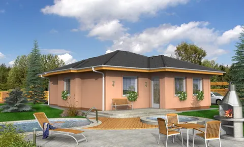 Montažna kuća Bungalow 74, 74 m², Monthaus (Montažne kuće Jevtić)