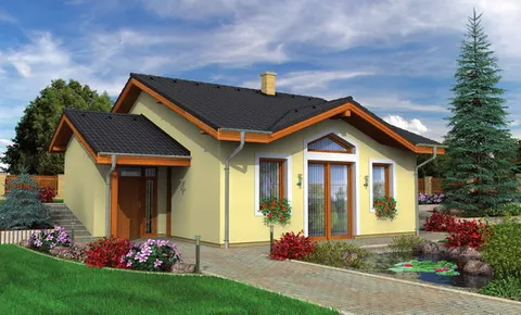 Montažna kuća Bungalow 75, 75 m², Monthaus (Montažne kuće Jevtić)