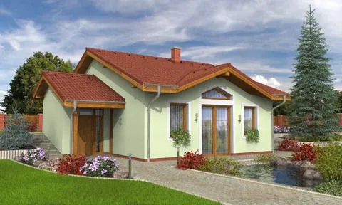 Montažna kuća Bungalow 75, 75 m², Monthaus (Montažne kuće Jevtić)