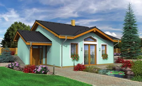 Montažna kuća Bungalow 75, 75 m², Monthaus (Montažne kuće Jevtić)