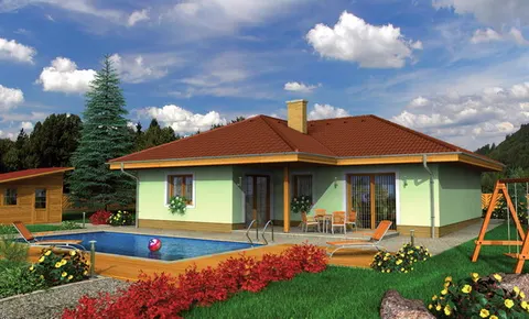 Montažna kuća Bungalow 76, 76 m², Monthaus (Montažne kuće Jevtić)