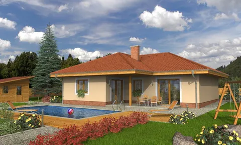 Montažna kuća Bungalow 76, 76 m², Monthaus (Montažne kuće Jevtić)