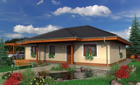 Montažna kuća Bungalow 76, 76 m², Monthaus (Montažne kuće Jevtić)