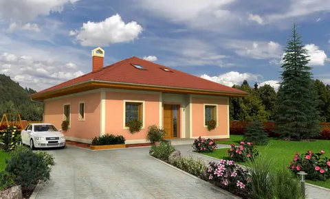 Montažna kuća Bungalow 78, 78 m², Monthaus (Montažne kuće Jevtić)